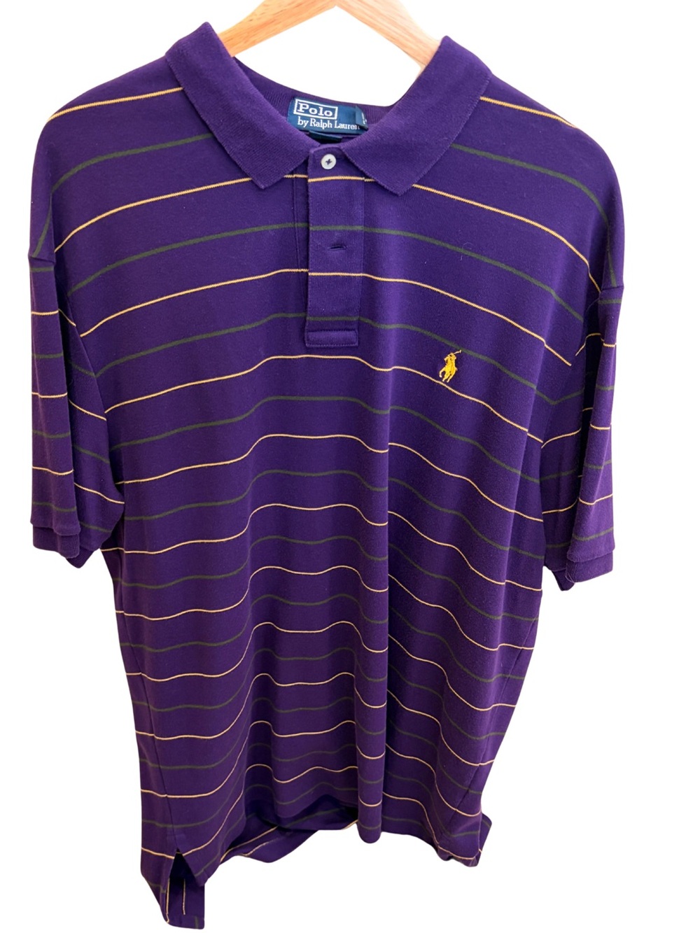 Polo by Ralph Lauren Purple stripe Polo XL